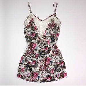 Victoria's Secret Gold Label Paisley Slip Dress